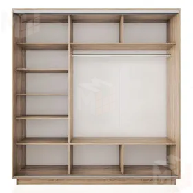 Шкаф-купе Экспресс трио 1 зеркало 2100 (Кашемир)