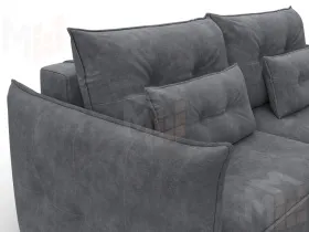 Диван прямой Лига-100 НПБ ( BRUT 16 темно-серый )