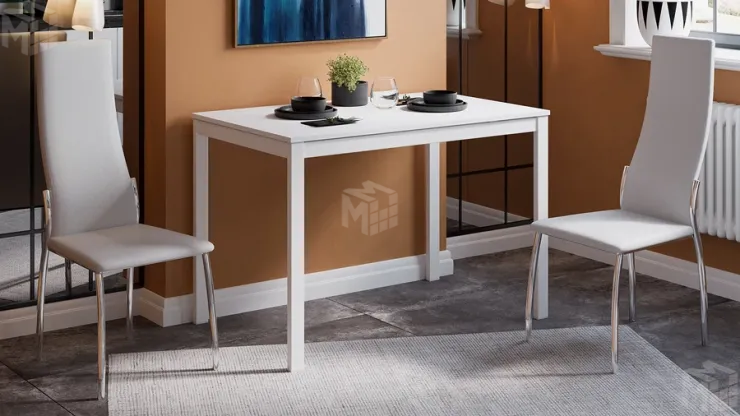 Стол раздвижной Слайд Тип 2 Белый матовый, Белый