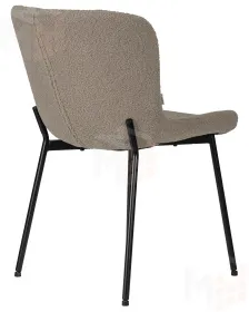 Стул обеденный DOBRIN MILO (черные ножки, бежевый букле (UF992-04))