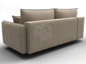 Диван прямой Лига-064 НПБ ( SEVEN 729 бежевый )
