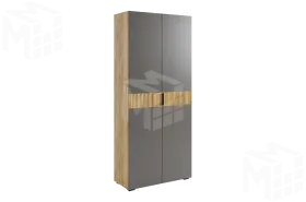 Шкаф двухдверный Бери дуб крафт золотой/графит