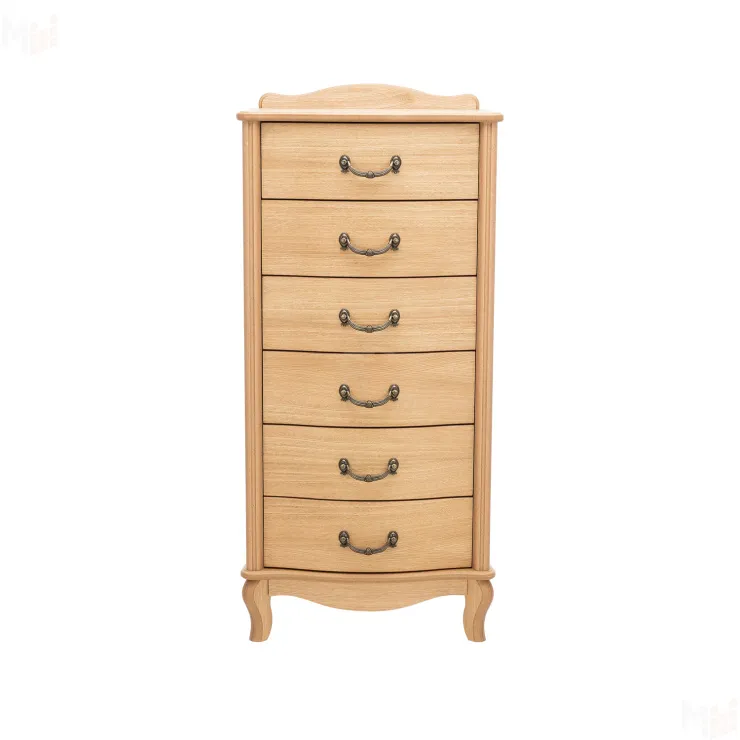 Комод Leset "Джульетта" узкий (6 ящ.) (Светлый дуб)