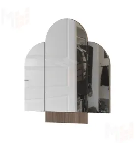 Зеркало складное с радиусом Басса ЗР-552  шимо темный