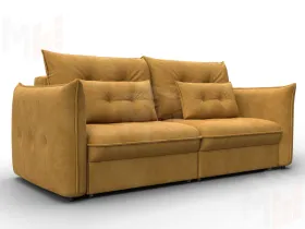 Диван прямой Лига-100 НПБ ( BRUT 10 желтый )