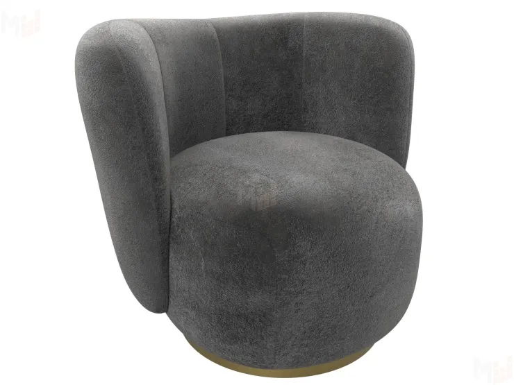 Кресло Лига-072 ( велюр TOWER 10 серый )