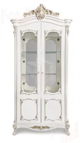 Витрина Флоренция 2-ств. белый глянец