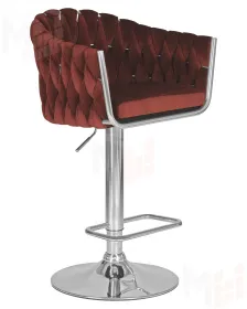 Стул барный DOBRIN MARCEL (винный велюр (MJ9-35))