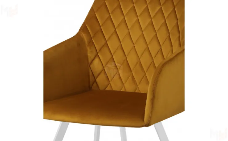 Кресло поворотное Барли Confetti chai tea/белый