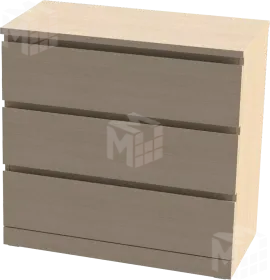 Комод Варма 3 дуб беленый