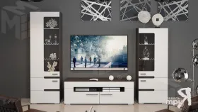 Набор мебели «Фьюжн» №2 (Белый глянец, Венге Линум)