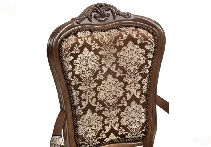 Кресло Руджеро  с мягкими подлокотниками орех/шоколад