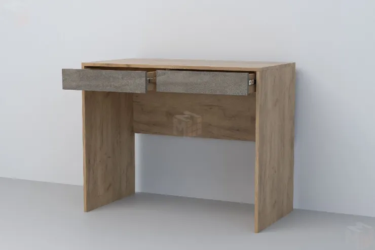 Стол Письменный СТ-1 Эго Дуб Крафт Золотой/Камень Темный