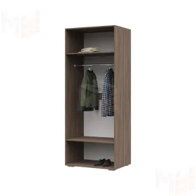 Шкаф 2х ств Вегас ясень шимо темный - кофе с молоком