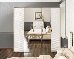 Спальня Lara 5-ств белый глянец