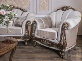 Кресло Марселла корень дуба глянец