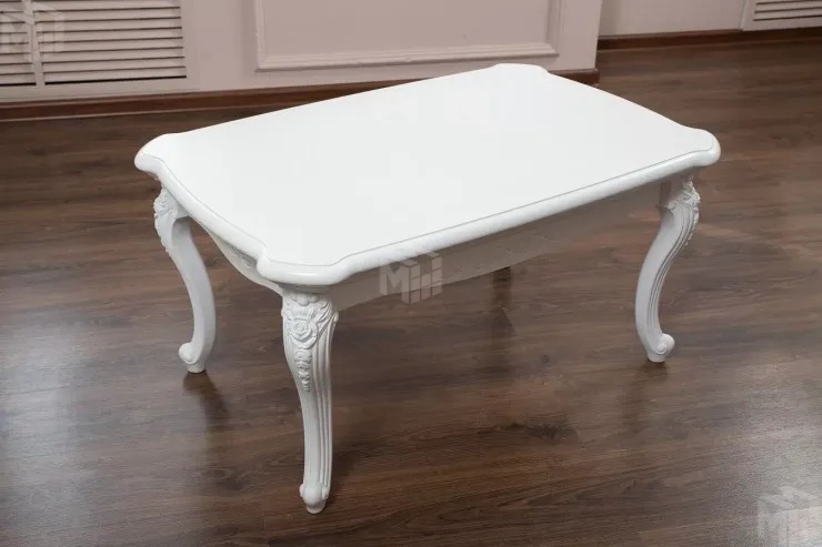 Столик прямоугольный Мишель белый матовый