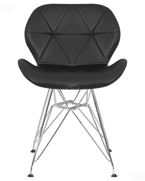 Стул обеденный DOBRIN BUTTERFLY CHROME (ножки хром, цвет чёрный)
