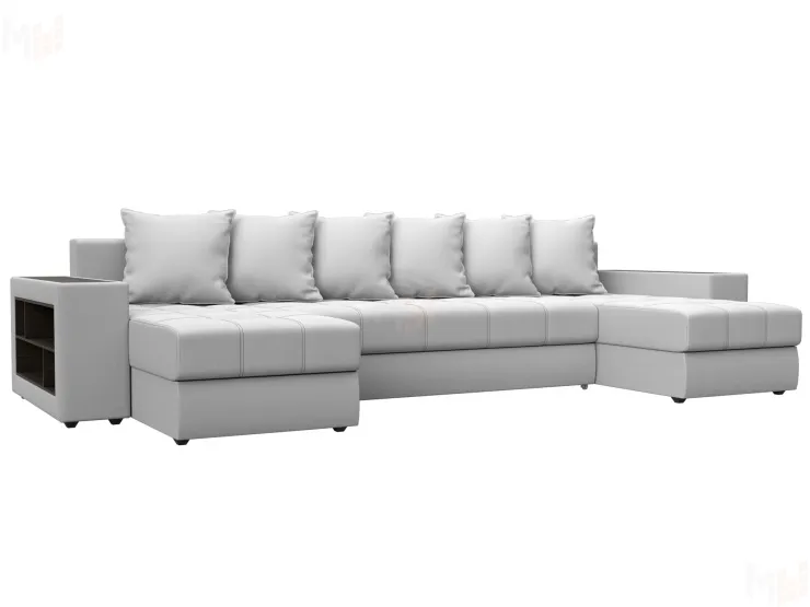 Диван П-образный Дубай полки слева