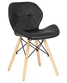 Стул обеденный DOBRIN BUTTERFLY (ножки светлый бук, цвет сиденья чёрный)