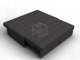 Диван прямой Лига-107 (160) ( JOLY 08 коричневый )