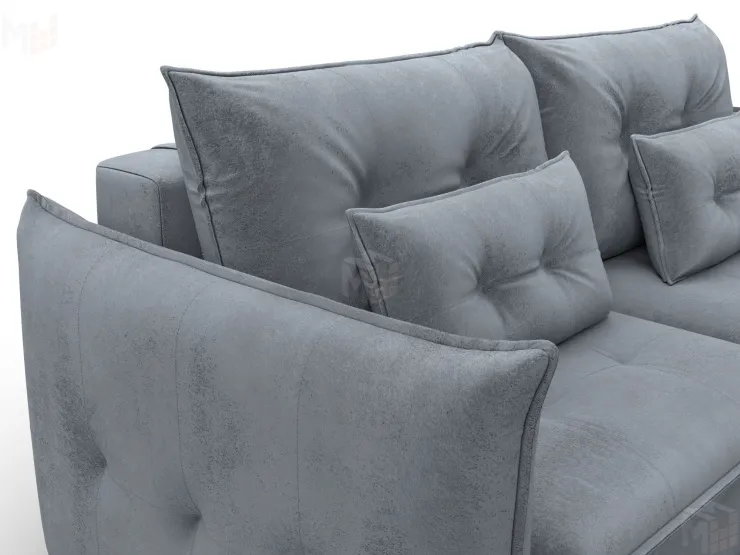 Диван прямой Лига-100 НПБ ( TOWER 10 серый )