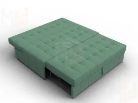 Диван прямой Лига-107 (140) ( Амур 11 зеленый )