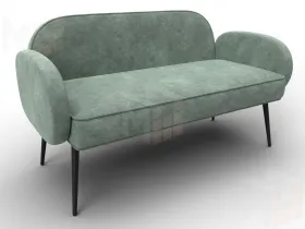 Диван прямой Лига-086 ( BRUT 08 зеленый )