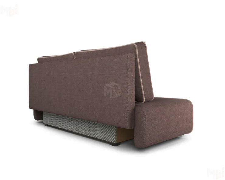 Диван еврокнижка Марк  рогожка шоколад + кордрой бежевый