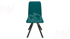 Стул Стенли К2 Черный муар, Велюр Confetti Izumrud