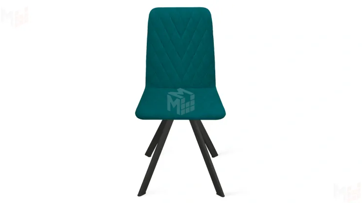 Стул Стенли К2 Черный муар, Велюр Confetti Izumrud