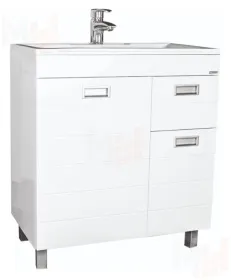 Тумба под умывальник "Elen 80" Cube с верхним ящиком В1 Домино