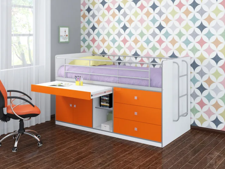 Кровать чердак Дюймовочка 6