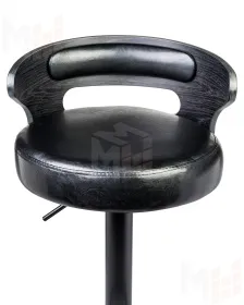 Стул барный DOBRIN FRED BLACK (чёрное дерево, чёрный)