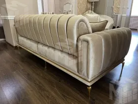 Диван Замира 3х местный бежевый