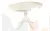 Обеденная группа стол Элат D90 Слоновая кость и 2 стула Арктос Слоновая кость/Бежевый жаккард