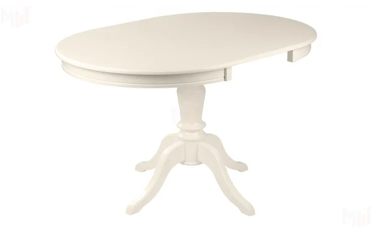 Обеденная группа стол Элат D90 Слоновая кость и 2 стула Арктос Слоновая кость/Бежевый жаккард