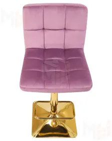 Стул барный DOBRIN GOLDIE (пудрово-сиреневый велюр (MJ9-52))
