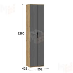 Шкаф для одежды Хилтон  303.001.000  Графит