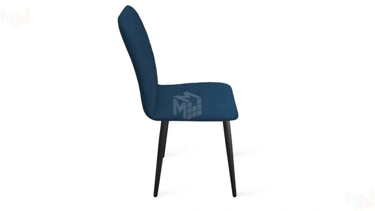 Стул Стенли К1С Черный муар, Велюр Confetti Blue