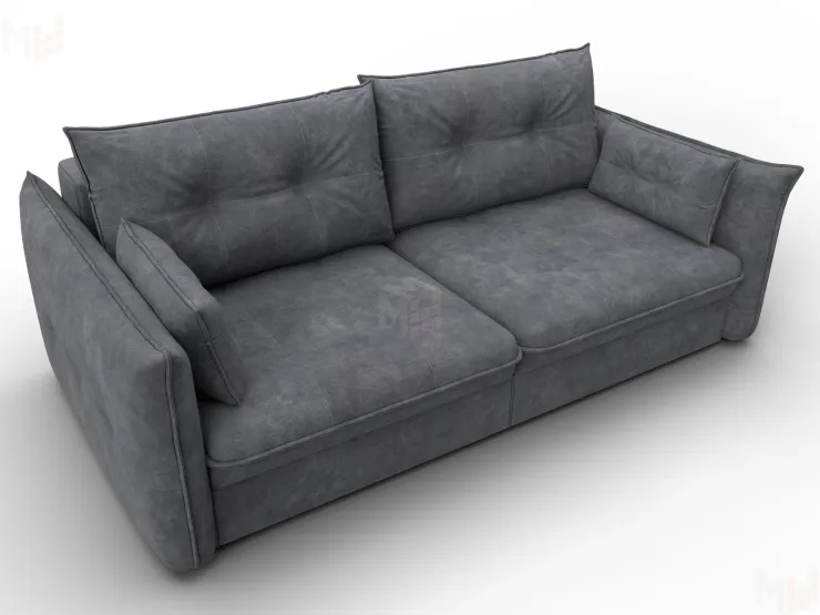 Диван прямой Лига-100 НПБ ( BRUT 16 темно-серый )