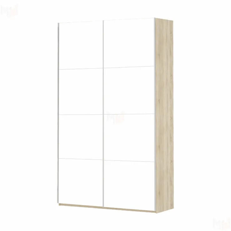 Шкаф-купе Прайм Белое стекло 1200