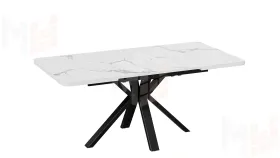 Стол обеденный Хэмптон Тип 1 белый мрамор