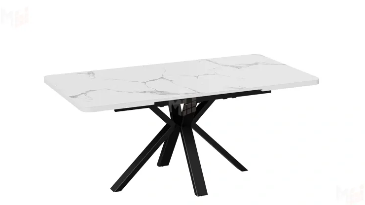 Стол обеденный Хэмптон Тип 1 белый мрамор