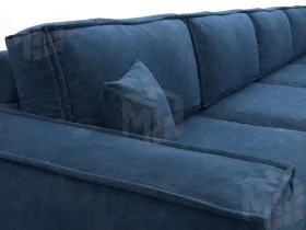 Диван прямой Лига-081 НПБ МегаЛонг ( BRUT 11 синий )