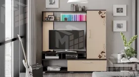 Стенка для гостиной Сиена Венге Цаво, Дуб Молочный