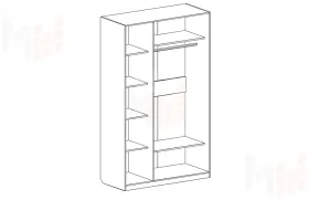 Шкаф трехдверный Николь