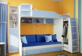 Двухъярусная кровать Фанки Кидз 12