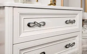 Комод Мишель 4 ящ. широкий белый матовый