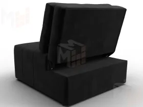 Кресло-кровать Лига-107 (80) ( SEVEN 35 черный )
